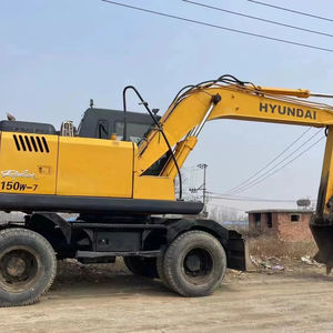 Excavatrice sur pneus d'occasion HYUNDAI 150W-7 15 tonnes, moteur Cummins, modèle 2022, testée et inspectée, prix bas, origine Corée - Product Image 1