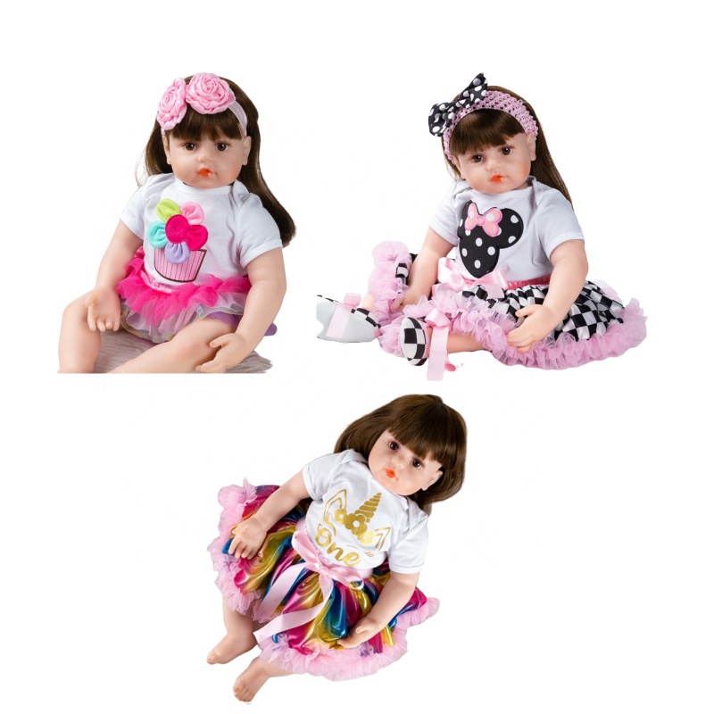 Горячий продавать 20 дюймов кукла на день рождения украшения, платье куклы для детей, детская одежда с юбкой-пачкой платье для куклы