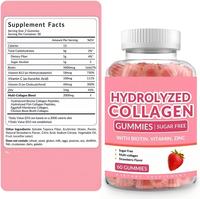 VitaHall Halal Antioxydant Kératine Ongles Cheveux Gummies OEM/ODM Marque Privée Vitamine Biotine Collagène Gummies