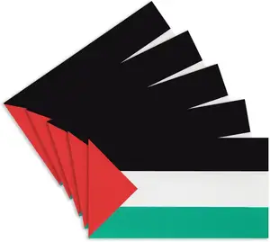 3x5 العلم الوطني الفلسطيني ضمان الجودة البوليستر النسيج المطبوعة العلم الفلسطيني مجانا للحملة