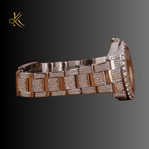 Reloj de diamantes Moissanite Premium para hombre que ofrece una mezcla de artesanía de lujo, detalles elegantes y sofisticación diaria - Product Image 4