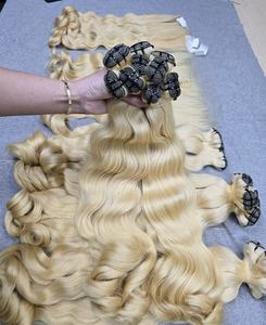 Paquetes de armadura de cabello liso Natural personalizado de alta calidad de Vietnam Paquetes de cabello humano Extensiones de trama - Product Image 1