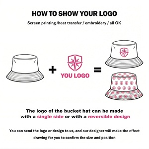 Sombreros de Pescador Personalizados de Alta Calidad con Logotipo, Gorra de Verano para Mujeres y Niños, Sombrero Boonie de Algodón, Gorras al por Mayor - Product Image 2