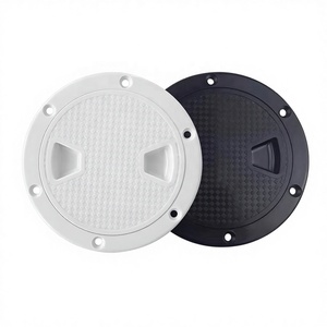 ABS Plastic Marine Round Non Inspection Hatch Deck Plate Detachable Cover 5 Inch Ship <b>Yacht</b> Boat Hardware Accessories ABS - Product Image 1