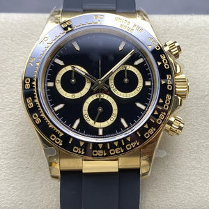 Reloj Mecánico de Lujo de la Mejor Calidad, 40 mm, Fábrica QF, 126519, Acero 904L, Movimiento 4131, Peso 155 g, Cronógrafo, Oro Negro Panda - Product Image 1