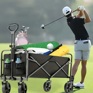 Chariot de plage pliable TIANHAIDA, chariot utilitaire de camping, chariot de jardin en métal, chariot à main portable, chariot pliable <span class=keywords><strong>d</strong></span>'extérieur - Product Image 3