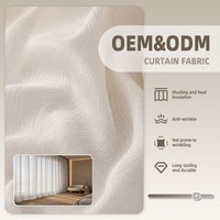 ColorsTex OEM/ODM Tissu de rideau en polyester 100% respirant, léger, brodé, non tissé, uni, voile, pour aménagements de fenêtres