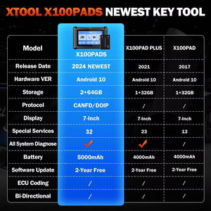 Xtool x100 miếng đệm Công cụ lập trình khóa immo Tất cả khóa bị mất OBD2 thế hệ khóa tất cả máy quét chẩn đoán hệ thống PK x100 Pad x100pad2 - Product Image 3