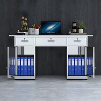 Acciaio singolo piedistalli per Computer scrivanie mobili da ufficio Manager lavoro scrivania in metallo scrivania da ufficio con cassetto