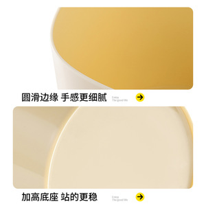 Draining Basket Vegetable Washing Basin Double Layer Multi Functional Plastic Thickened Desktop Trash Can For Kitchen - Product Image 4