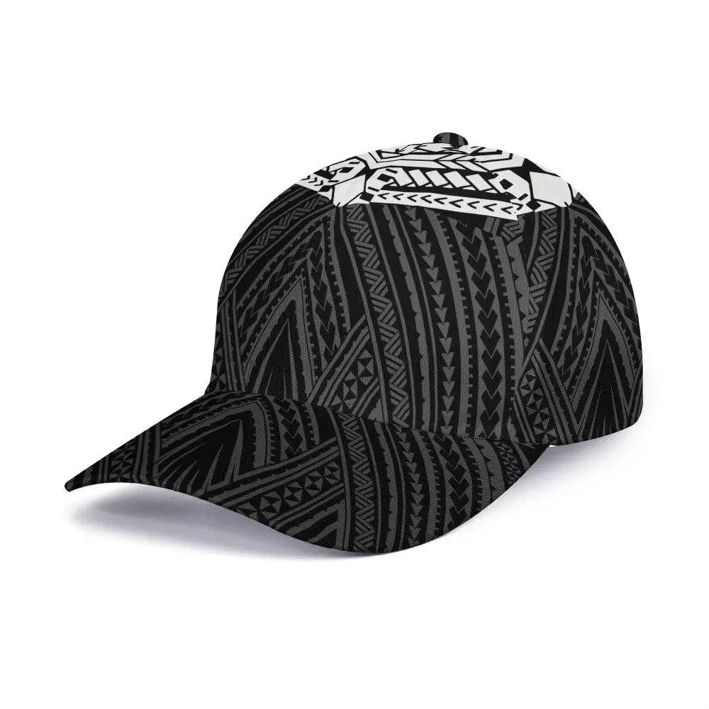 멋진 패턴 성격 폴리네시아 Plumeria 꽃 부족 인쇄 조정 가능한 Snapback 야구 모자 남성 여성 모자 고품질