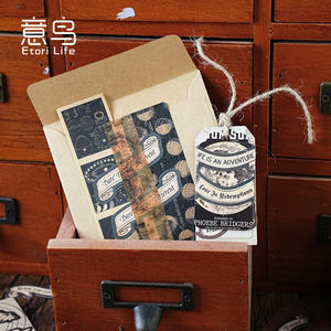 30 pegatinas por paquete, <span class=keywords><strong>serie</strong></span> de artistas nostálgicos, manual de estampado de papel de aluminio Vintage, materiales de decoración 6 - Product Image 4