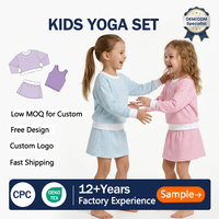 Conjunto Deportivo para Niñas ODM OEM, Falda a Rayas, Chaleco Liso, Logotipo Personalizado, Dobladillo con Volantes para Clases de Educación Física, MOQ Bajo, Envío Rápido