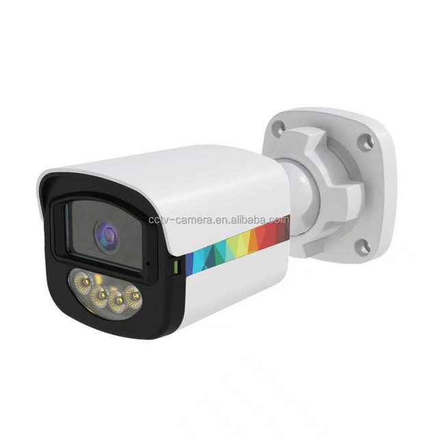 Plastic Color Strip Housing Warm Light Full Color Video Night Vision AHD Bullet CCTV Camera