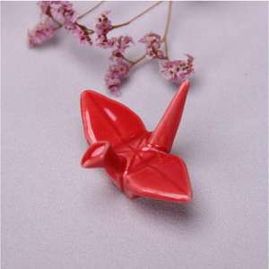 Support à baguettes en céramique et porcelaine, forme <span class=keywords><strong>grue</strong></span> <span class=keywords><strong>origami</strong></span> japonaise, repose-baguettes, porte-stylo, porte-brûleur d'encens, décoration de table pour la maison - Product Image 6
