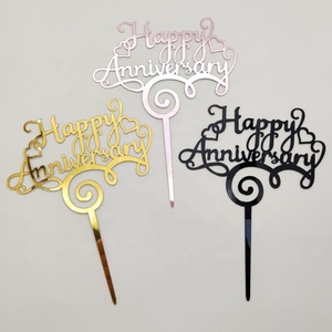 Popular Acrylic Alphabet <b>Baking</b> Decoration Birthday Party Cake Toppers Wholesale - Product Image 5