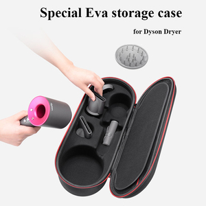 Cepillo secador de <span class=keywords><strong>pelo</strong></span> personalizado para mujer, estuche de almacenamiento EVA profesional, bolsa de transporte térmica de viaje con mango para <span class=keywords><strong>dyson</strong></span> - Product Image 3