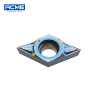 Plaquettes en carbure de tungstène personnalisées OEM avec revêtement PVD - Style DCGT070201-SKC - Garantie 3 ans - Forme losange - Rectifiées avec précision