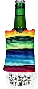 RYO <b>Mini</b> Mexican Insulated Waterproof Poncho Wine Beer <b>Bottle</b> Drink Cover 330ml Polyester Material for Cinco De Mayo Party - Product Image 2