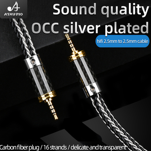 ATAUDIO Stereo <span class=keywords><strong>cuffie</strong></span> <span class=keywords><strong>Jack</strong></span> placcato oro connettore cavo 2.5mm cavo Audio maschio a maschio da 2.5mm a 2.5mm subminiatura - Product Image 3