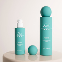 Prix d'usine, flacon pulvérisateur cylindrique populaire de 100 ml et 200 ml avec couvercle rond de bonne qualité pour cosmétiques