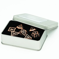 Pour Udixi haute qualité RPG jeux de société jeu de dés bouclier creux dés polyédriques en métal pour donjons et Dragons