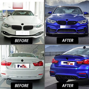 Kit de pare-chocs avant et arrière F32 F33 F36, style <span class=keywords><strong>M4</strong></span>, kit carrosserie complet, jupe latérale pour <span class=keywords><strong>BMW</strong></span> Série 4 F32 F33 F36, mise à niveau des kits carrosserie <span class=keywords><strong>M4</strong></span> - Product Image 4