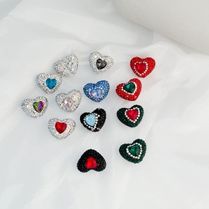 Amour Western princesse poterie douce népal diamant boule pêche coeur trou droit perle bricolage Mobile acrylique plastique Lucite perles - Product Image 3