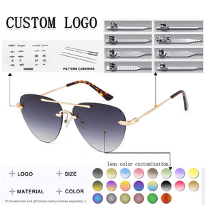 Gafas de Sol de Piloto Unisex, Lentes Degradadas sin Montura, 100% Protección UV, Protección Solar para Adultos - Product Image 2