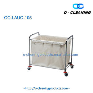 Carrello Portabiancheria Commerciale/Domestico <span class=keywords><strong>O</strong></span>-Cleaning, Cesto per Bucato Resistente con Ruote, Carrello Portabiancheria con Scomparti per la Conservazione dei Vestiti - Product Image 6
