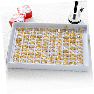 Non Tarnish Waterproof 18k Gold Plated Stainless Steel <b>Snake</b> Adjustable <b>Jewelry</b> Open Ring - Product Image 6