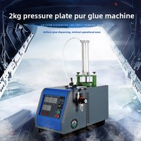 Machine à colle thermofusible PUR à plaque de pression personnalisée de 2 kg avec distribution et enfilage automatiques