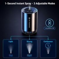 Diffuseur d'arômes pour voiture YUEHANGTC 50ml, 3 niveaux de brume, démarrage/arrêt automatique IA, anneau LED RGB, support de tasse automatique