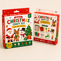 Boîte d'emballage en carton blanc 18pt SBS personnalisée imprimée offset pour kit de loisirs créatifs de Noël - Prix de gros