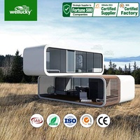 WELLUCKY Maisonnette Modulaire Préfabriquée Galvanisée Durable pour Hôtel de Vacances en Plein Air