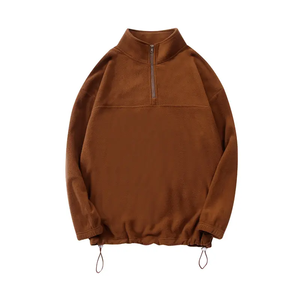 Nuova <span class=keywords><strong>felpa</strong></span> Vintage 1/4 con Zip in pile polare calda cappotto da uomo con Zip a quarti personalizzato - Product Image 5