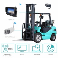 Moniteur étanche IPS 7 pouces à angle de vue complet, caméra numérique sans fil AHD montée sur chariot élévateur, avec batterie magnétique HD