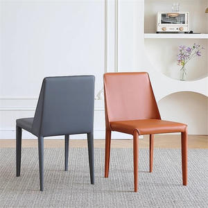 เก้าอี้รับประทานอาหารหนังสไตล์มินิมอลสมัยใหม่พร้อมพนักพิงสำหรับใช้ในบ้านสำหรับผู้ใหญ่ - Product Image 5