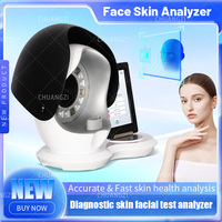 Machine d'analyse cutanée IA en promotion, système de détection cutanée 3D, analyseur facial de bureau, caméra HD, garantie 2 ans, compatible UE/US