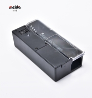Piège à souris électrique écologique à haute tension alimenté par batterie, sûr pour l'intérieur, en PP, attrape-souris solide avec station d'appât