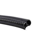 Joint d'étanchéité en caoutchouc EPDM en forme de U pour bord de porte de voiture avec insert métallique, joint flexible en forme de bulbe, bande d'étanchéité, anti-poussière, étanche