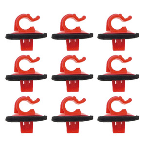 <b>Car</b> Hood Support <b>Clip</b> L12 23mm Red Plastic Nylon Fastener For Repair Replacement Auto Part - Product Image 2