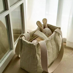 Sac de maternité personnalisé grand format pour femme, rembourré et doux, sac de rangement pour sorties, sac de voyage léger à porter à la main - Product Image 6