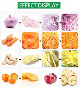 Máquina cortadora de cebolla en cubitos Máquina cortadora de vegetales profesional Corte automático de vegetales - Product Image 2