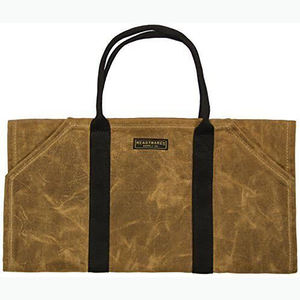Free Sample Factory priced Canvas Waxed <b>Holder</b> Bags for Bulk Storage of <b>Wood</b> <b>Fireplace</b> Logs and Firewood Carriers - Product Image 2