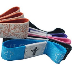 Individuell Bedrucktes 213 NFC URL-Codierung Yappy Armband RFID Gewebtes Elastisches Seil-Armband - Product Image 4