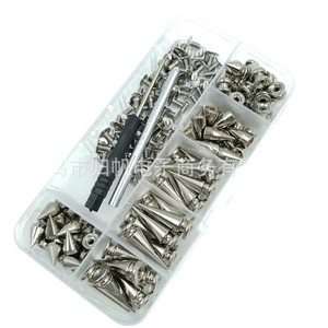 Clous à rivets coniques semi-tubulaires en alliage pour vêtements, chaussures, bijoux et DIY - Collection Punk de la marque Returning Sails Apparel - Product Image 2