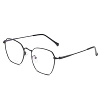 2009 modèle BETA TITANIUM ULTRALIGHT personnalisé adulte lunettes optiques haute qualité surdimensionné carré métal cadre PC clair lentille