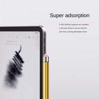 Stylet intelligent capacitif universel en alliage d'aluminium, modèle 738, avec rejet de la paume, attraction magnétique et pointe remplaçable