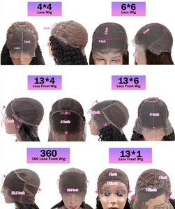 Peluca Remy con frente de encaje de 13*4 de longitud larga, cabello brasileño de onda profunda para <span class=keywords><strong>Amazon</strong></span>, nuevo producto transfronterizo de gran venta - Product Image 5